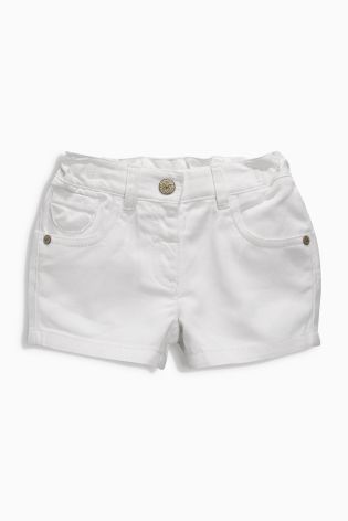 White Five Pocket Shorts (3mths-6yrs)